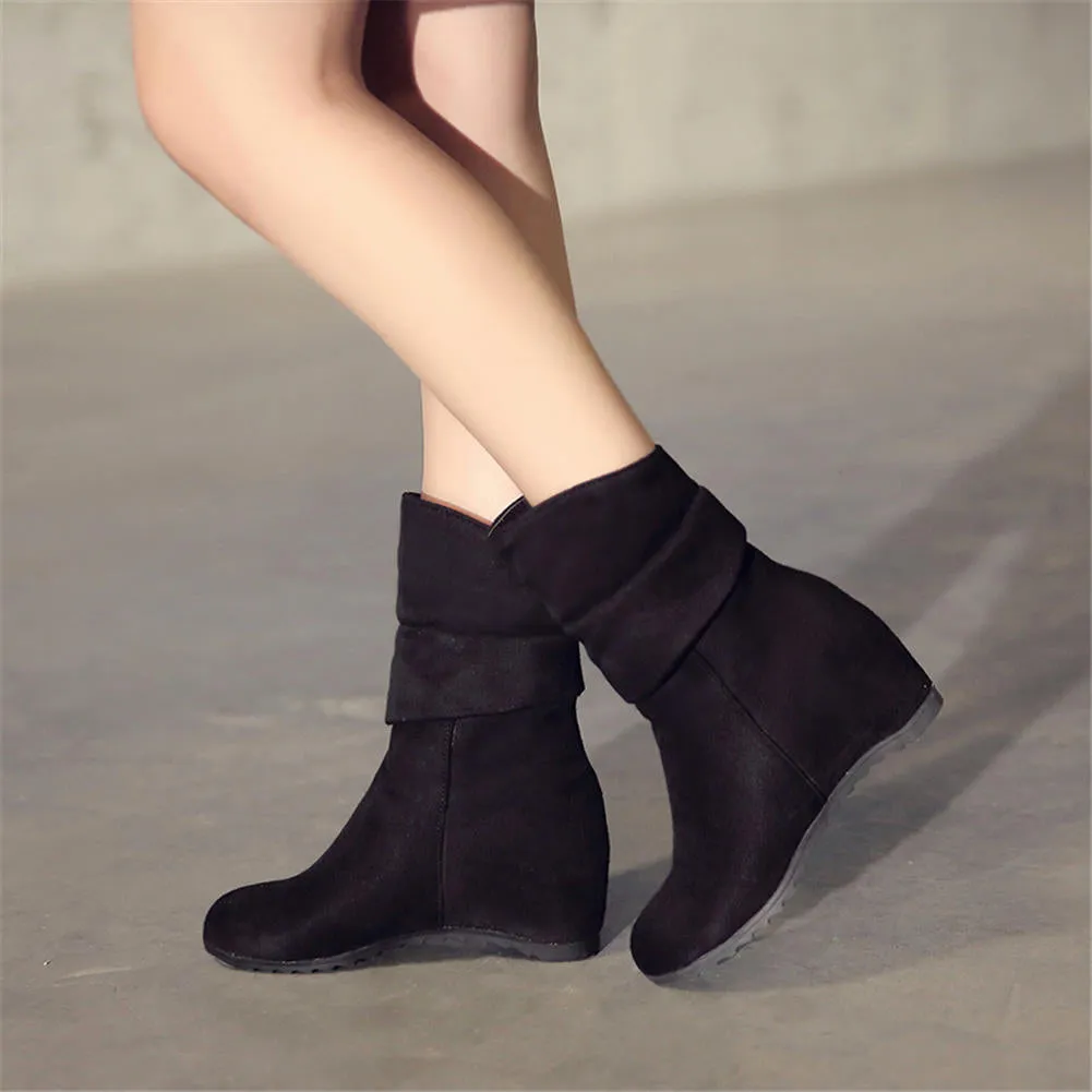 Slip on Fashion women's Boots Winter Boots