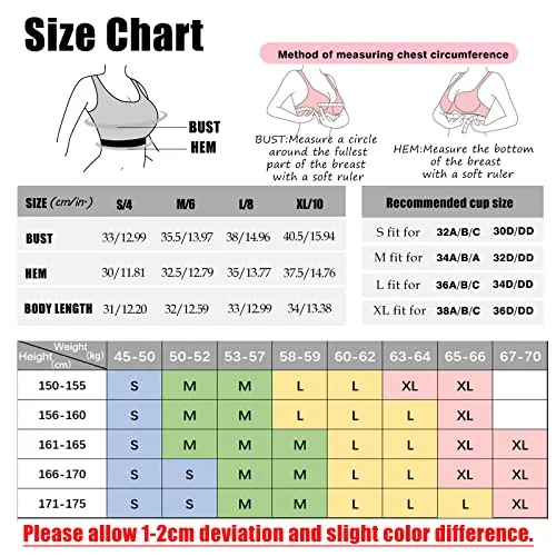 Sports Bras for Women, Workout Tops for Women, High Impact Sports Bras for Women, Cross Back Padded Sports Bra with a Storage Bag Lemon Yellow S