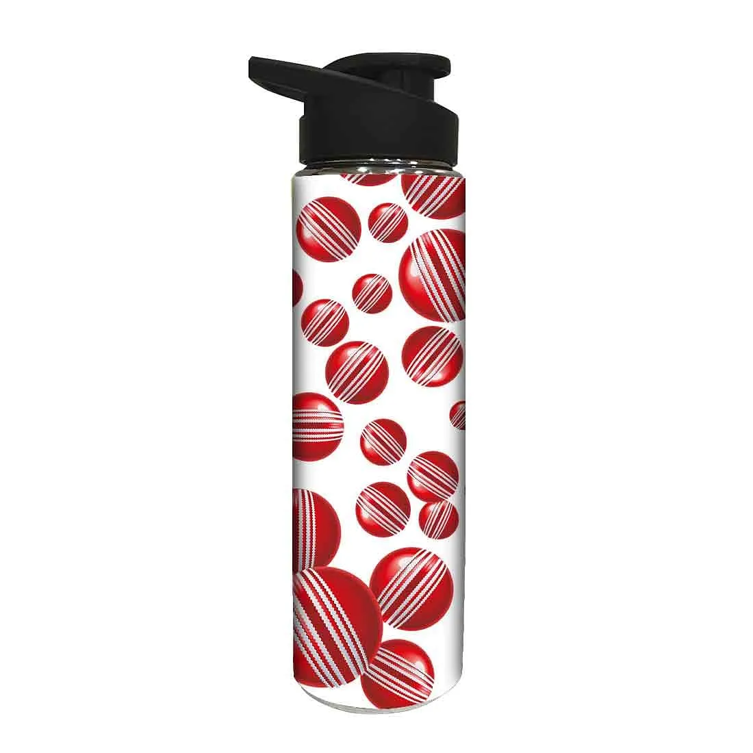 Sports Water Bottle for Children - Red Cricket Ball