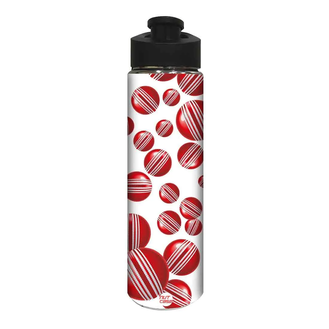 Sports Water Bottle for Children - Red Cricket Ball