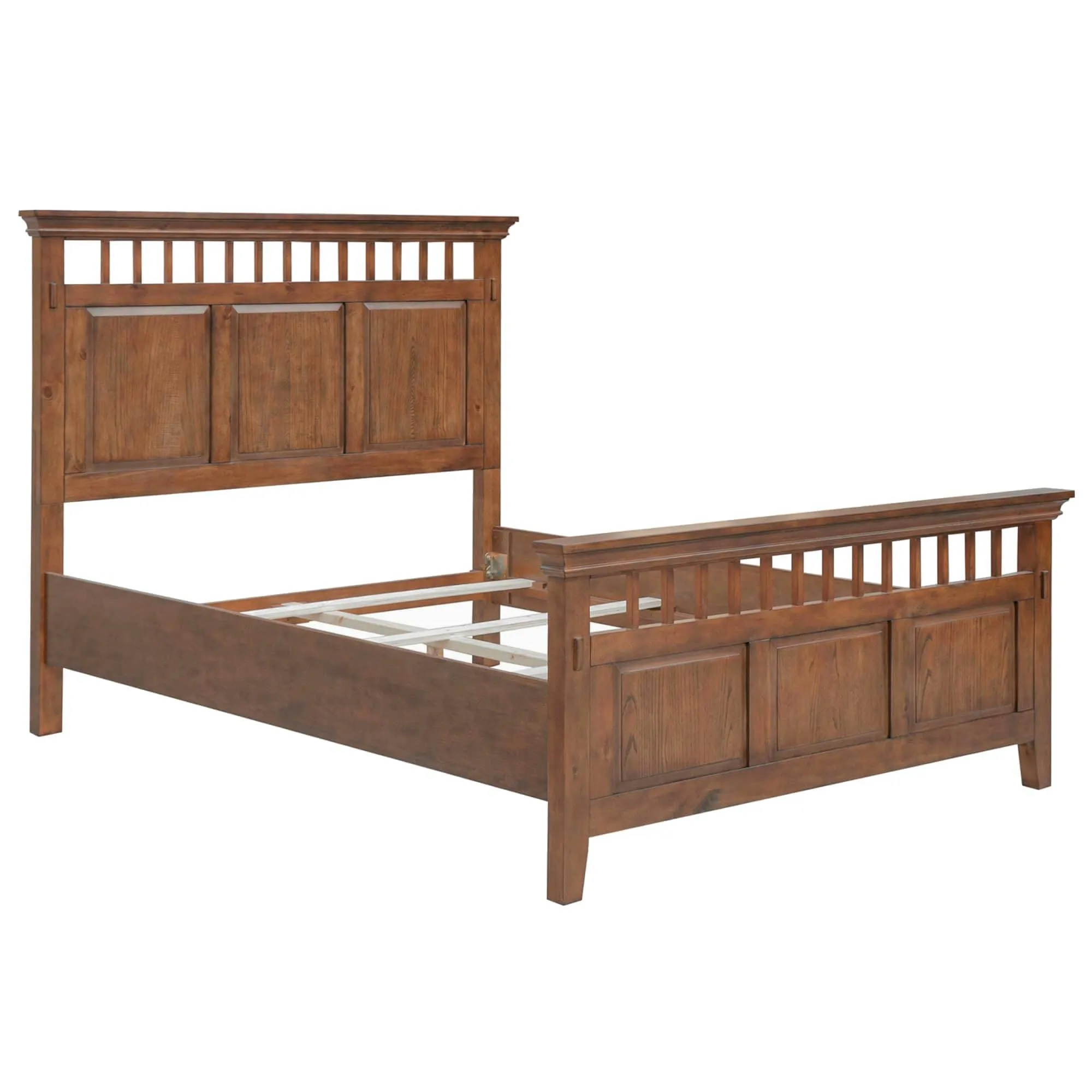 Sunset Trading Mission Bay Queen Bed in Amish Brown