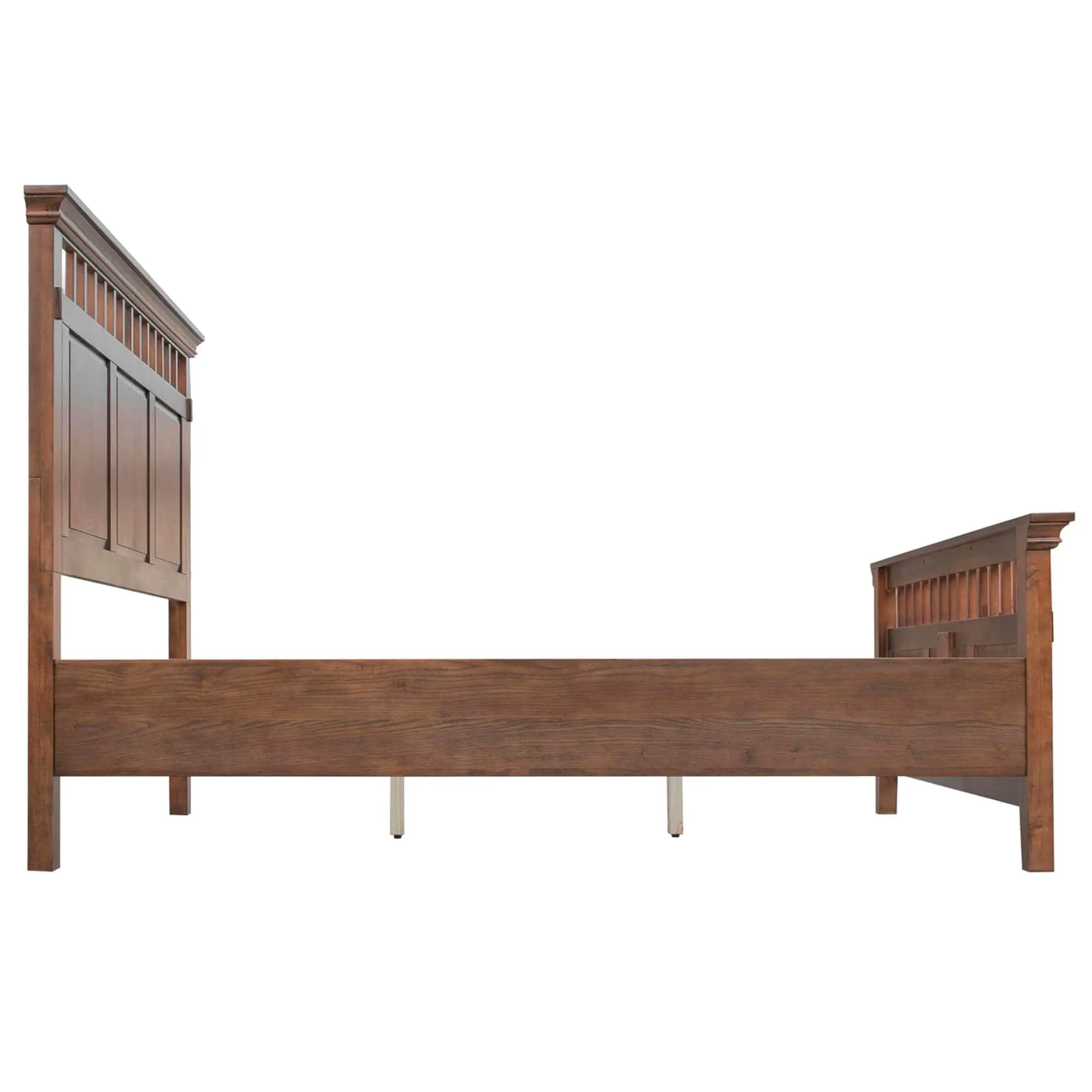 Sunset Trading Mission Bay Queen Bed in Amish Brown