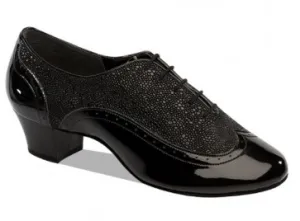 Supadance Mens Patent Black/Stingray Latin Shoes