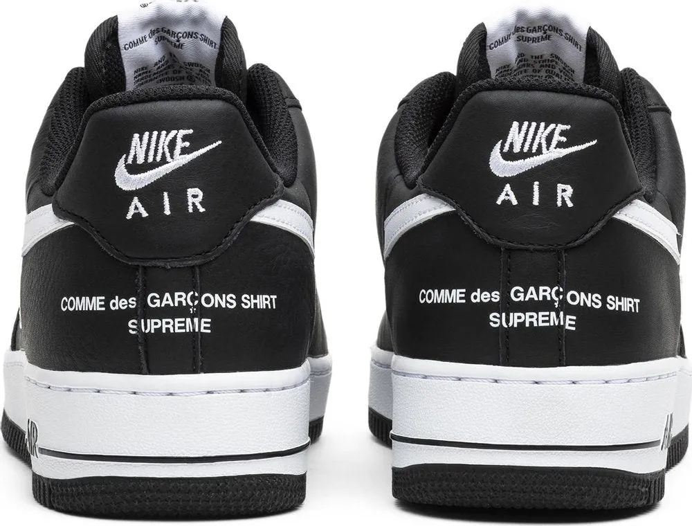 Supreme x Comme des Garcons x Nike Air Force 1 'Black'