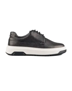 T-Vulcan Black Genuine Leather Men's Sport (Sneaker) Shoes