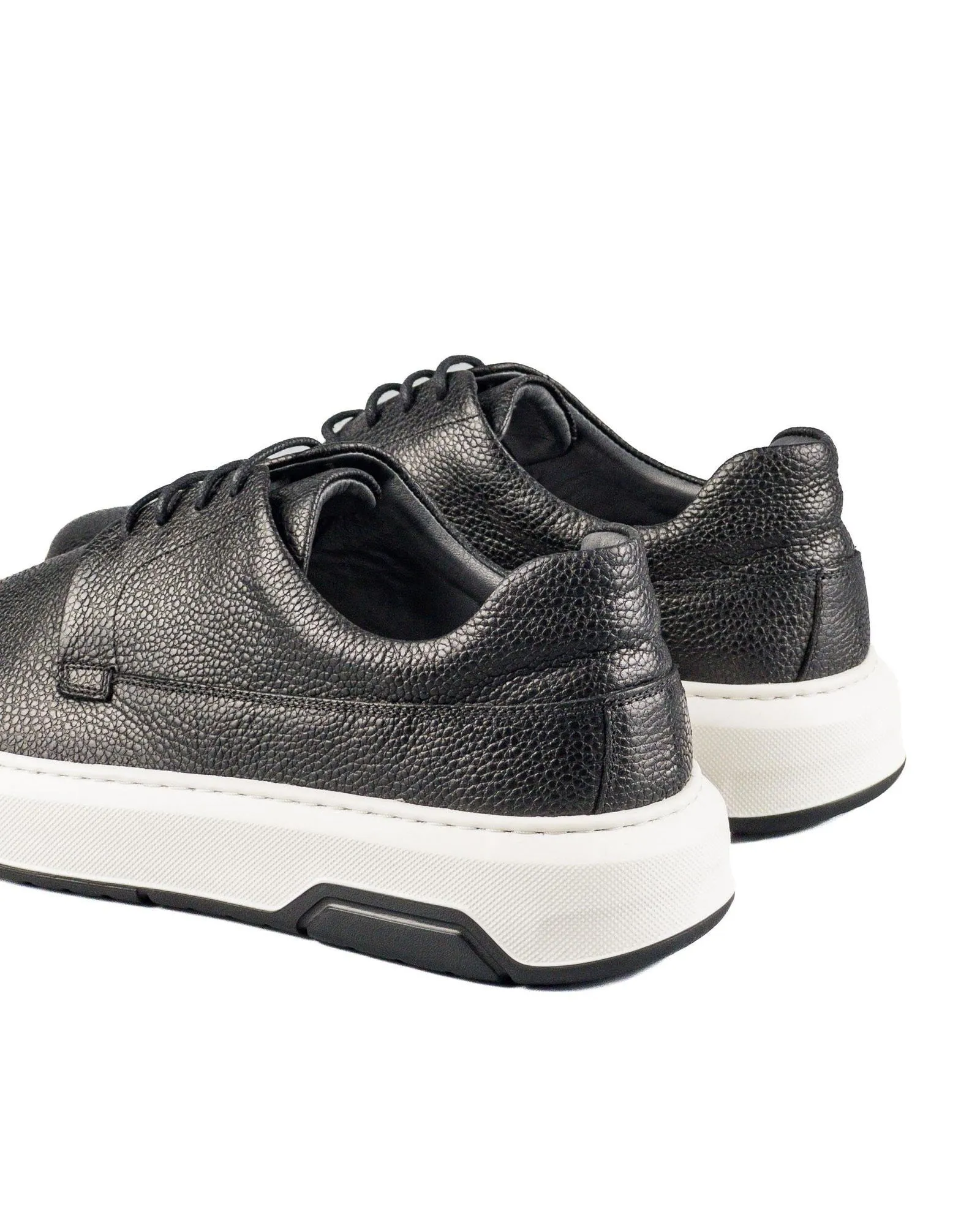 T-Vulcan Black Genuine Leather Men's Sport (Sneaker) Shoes