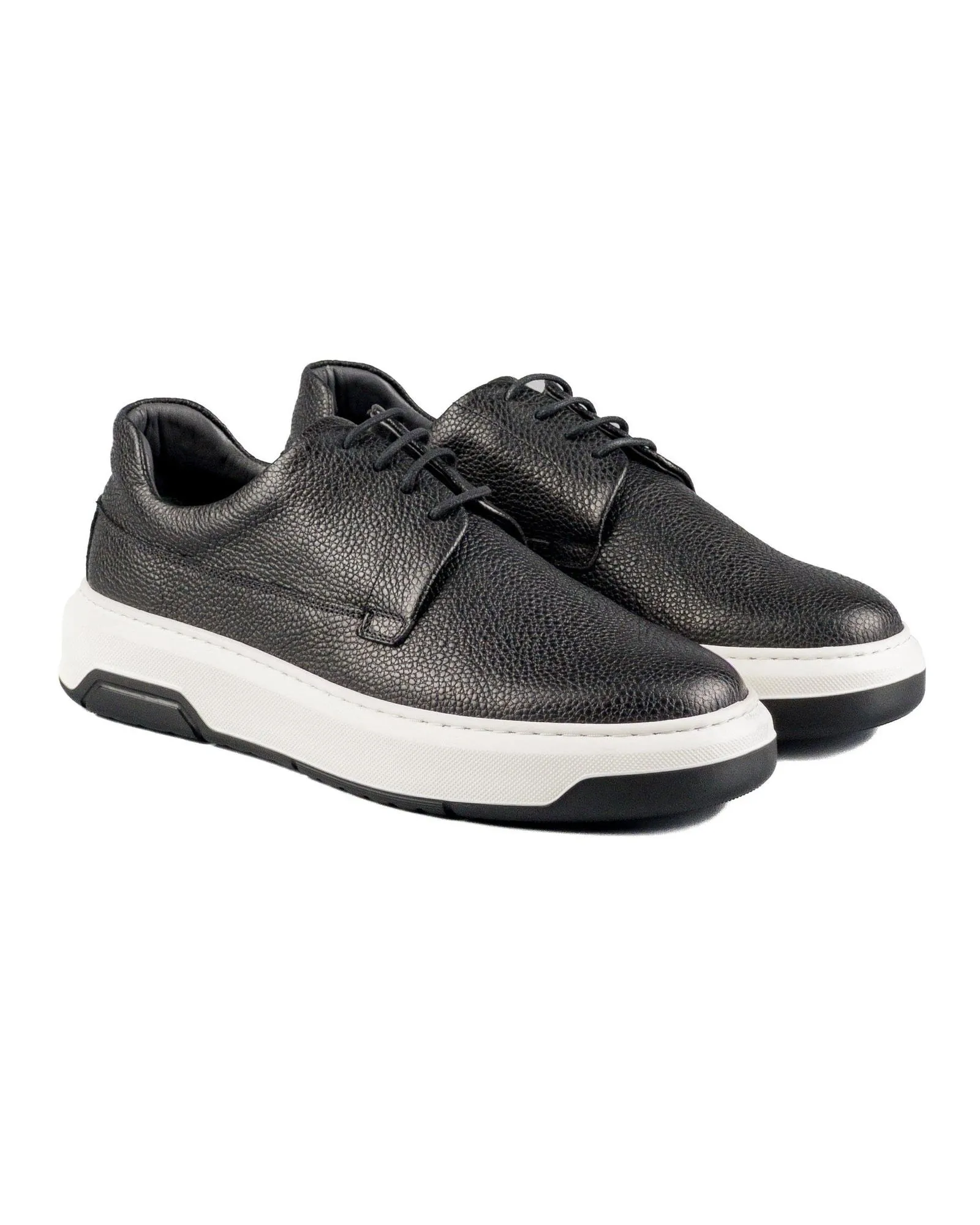 T-Vulcan Black Genuine Leather Men's Sport (Sneaker) Shoes