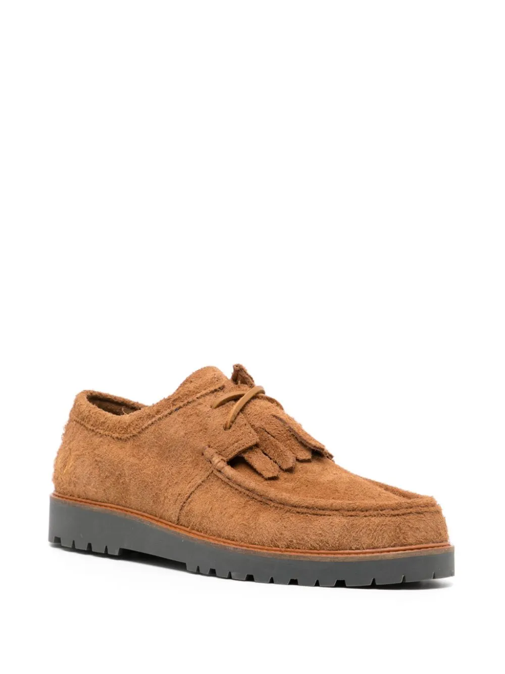 tassel-detailed suede loafers