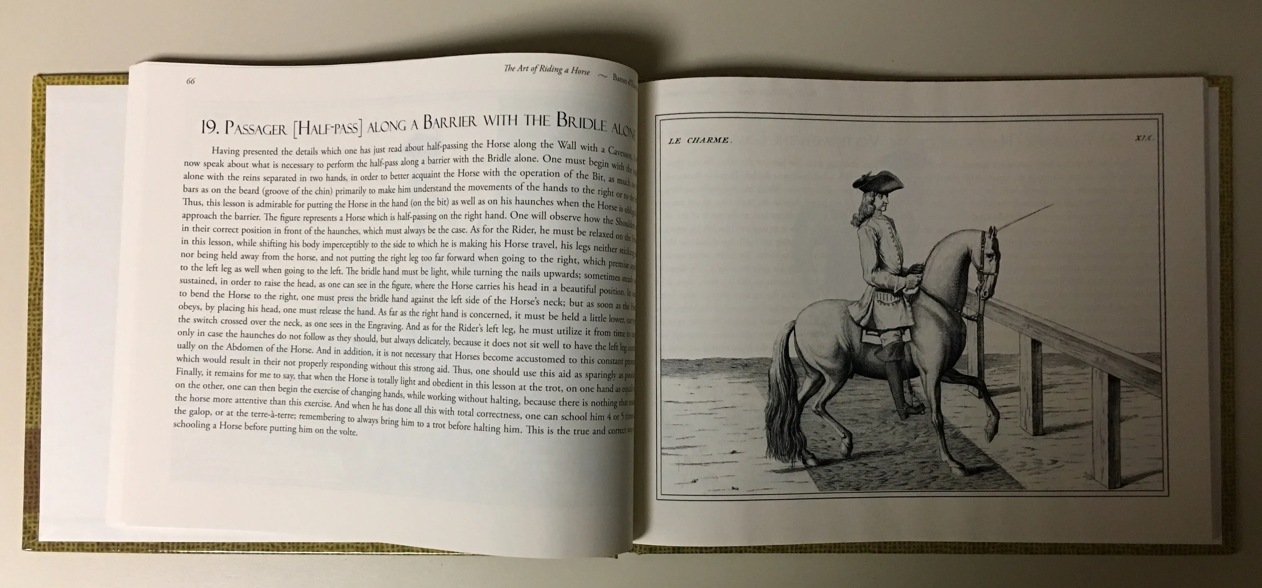 The Art of Riding a Horse or Description of Modern Manège in all It's Perfection by Baron d'Eisenberg fully illustrated with engravings