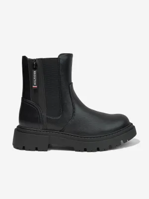 Tommy Hilfiger Girls Hester Chelsea Boots in Black