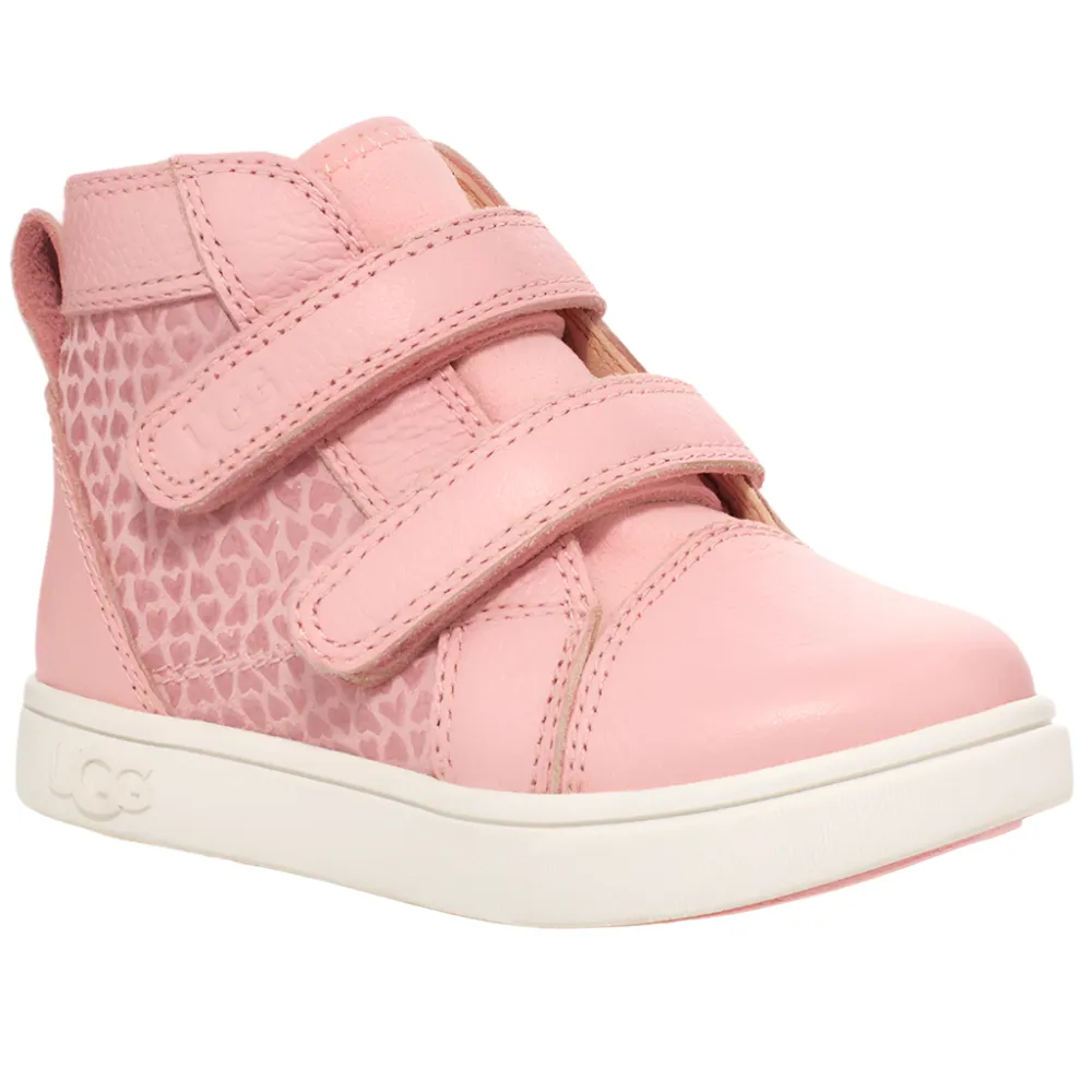 Ugg Little Girls Rennon II Gel Boot Sneaker Pink Hearts