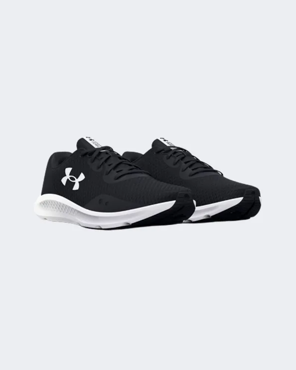 Under Armour Charged Pursuit 3 Women Running Shoes Black/White 3024889-001