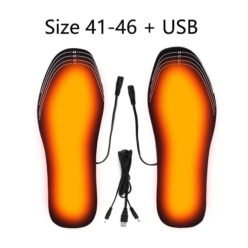 USB-Heated Shoes Insoles Can Be Cut Winter Warm Heating Insoles Pad Feet For Boots Sneaker Shoes