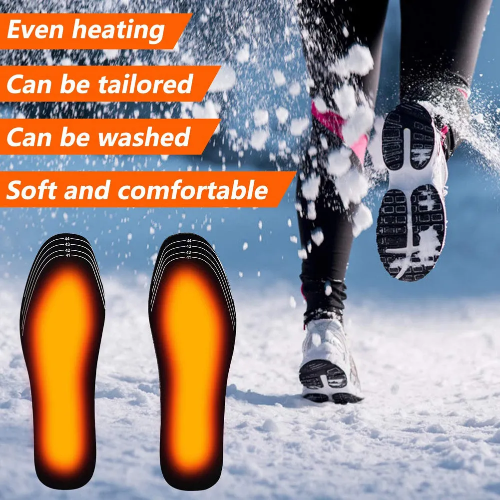 USB-Heated Shoes Insoles Can Be Cut Winter Warm Heating Insoles Pad Feet For Boots Sneaker Shoes