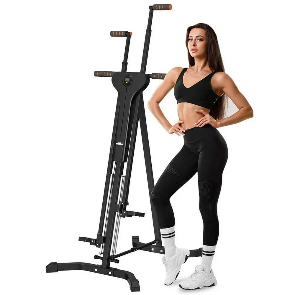 Vertical Climber Exercise Machine for Home Gym with LCD Display 5 Levels Adjustable Easy to Assemble