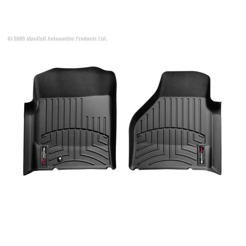 WeatherTech FloorLiners - Front - Black - 4WD - Mega Cab - Ram Fullsize Truck 2002-08