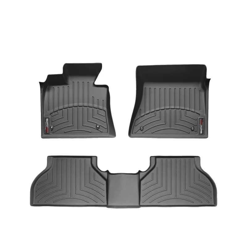 WeatherTech FloorLiners - Front - Black - Chrysler/Dodge/Volkswagen Compact Van 2011-13