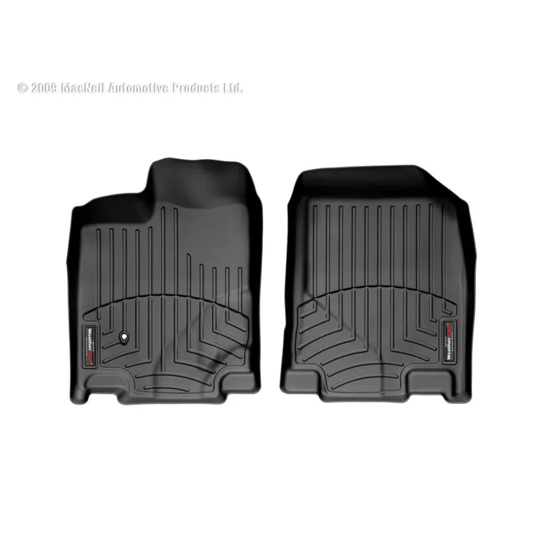 WeatherTech FloorLiners - Front - Black - Ford Midsize SUV/Lincoln MKX 2007-10