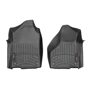 WeatherTech FloorLiners - Front - Black - Regular Cab - Bench Seats - 2500 - Ram Fullsize Truck 2019-20