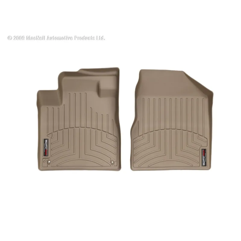 WeatherTech FloorLiners - Front - Tan - Nissan Midsize SUV 2009-14