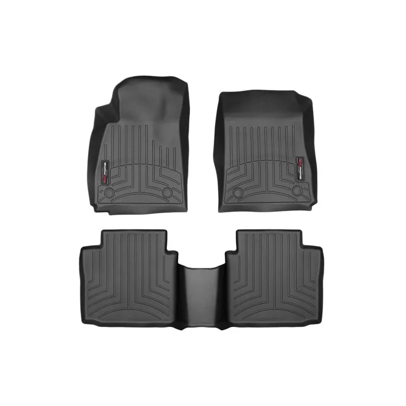 WeatherTech FloorLiners - Front/2nd Row - Black - GM Fullsize Car 2014-15