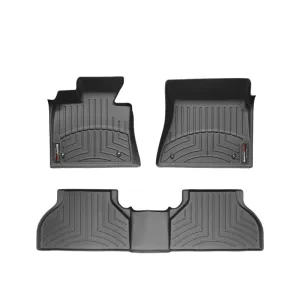 WeatherTech FloorLiners - Front/2nd Row - Black - Jeep Midsize SUV 2014-16