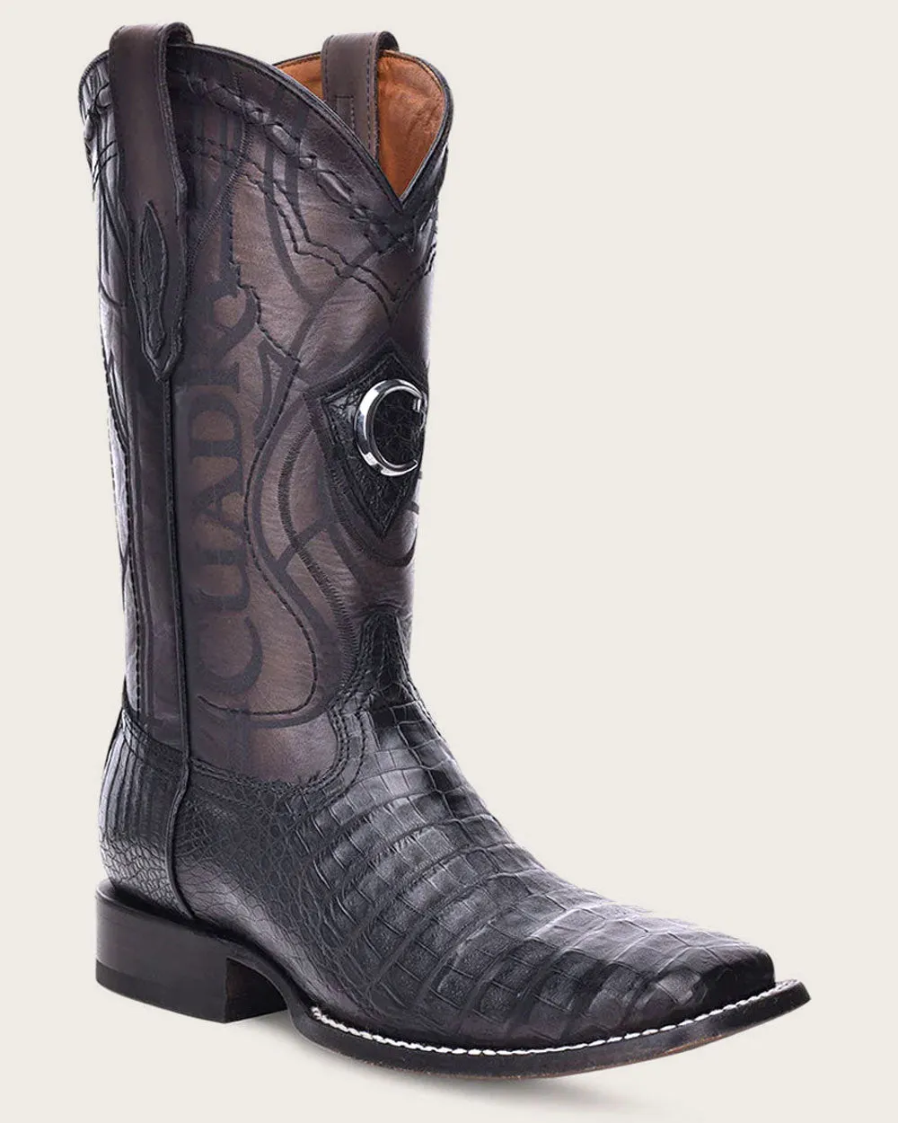 Western black ultra exotic boot