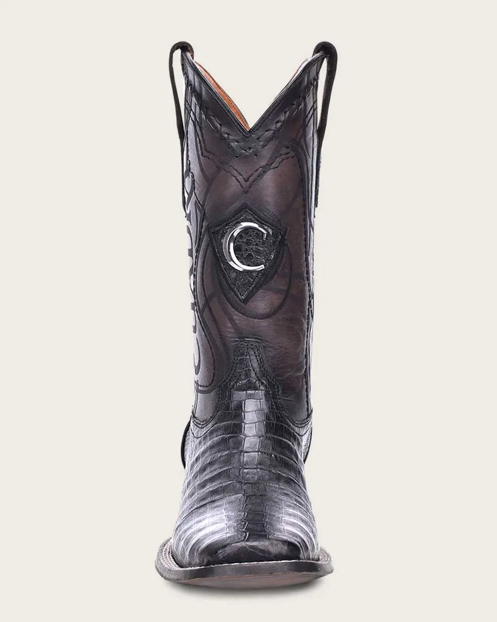 Western black ultra exotic boot