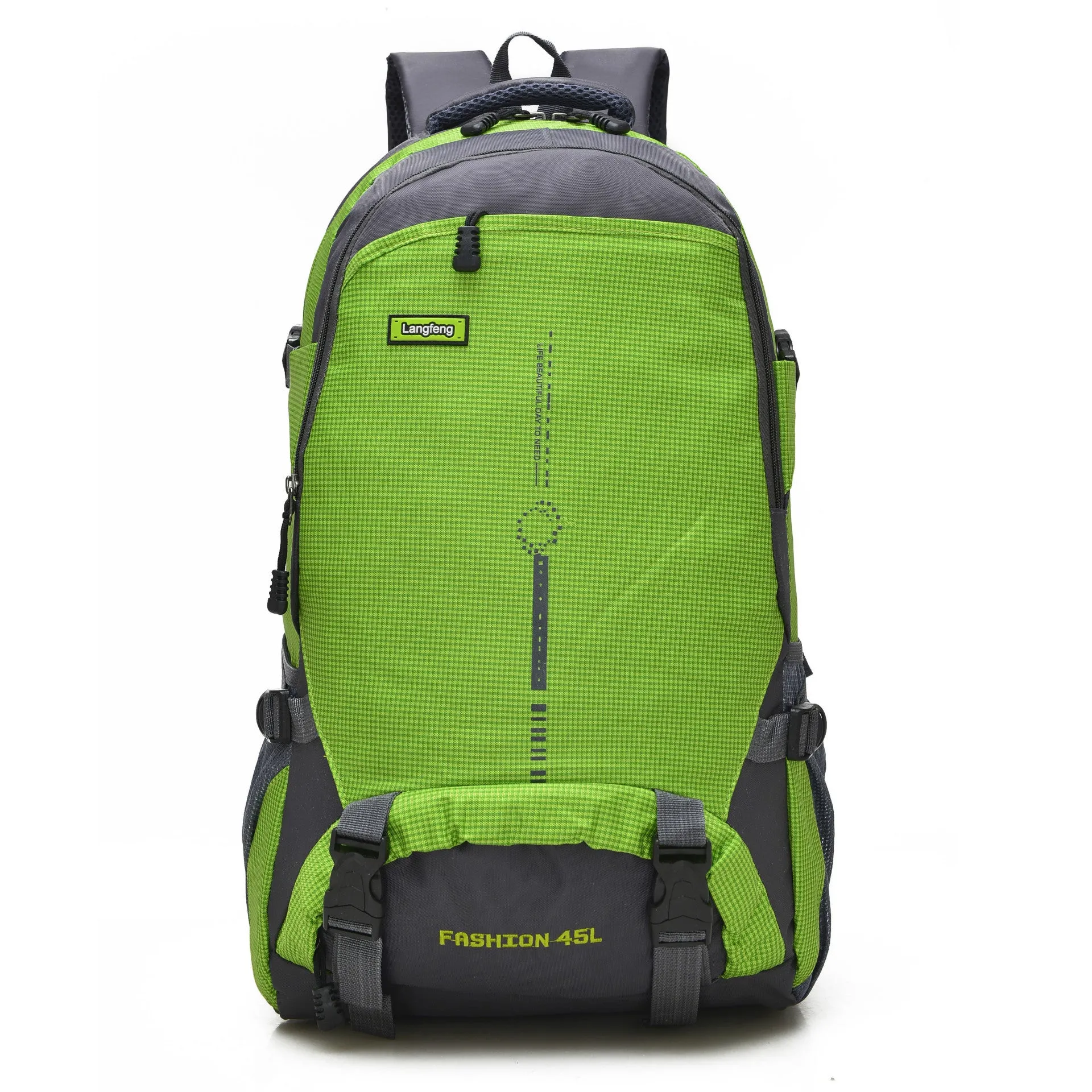 Wholesale 45l New Fashion Korean Style Outdoor Mountaineering Bag Men's Large Capacity Backpack Sports Waterproof Travel Backpack