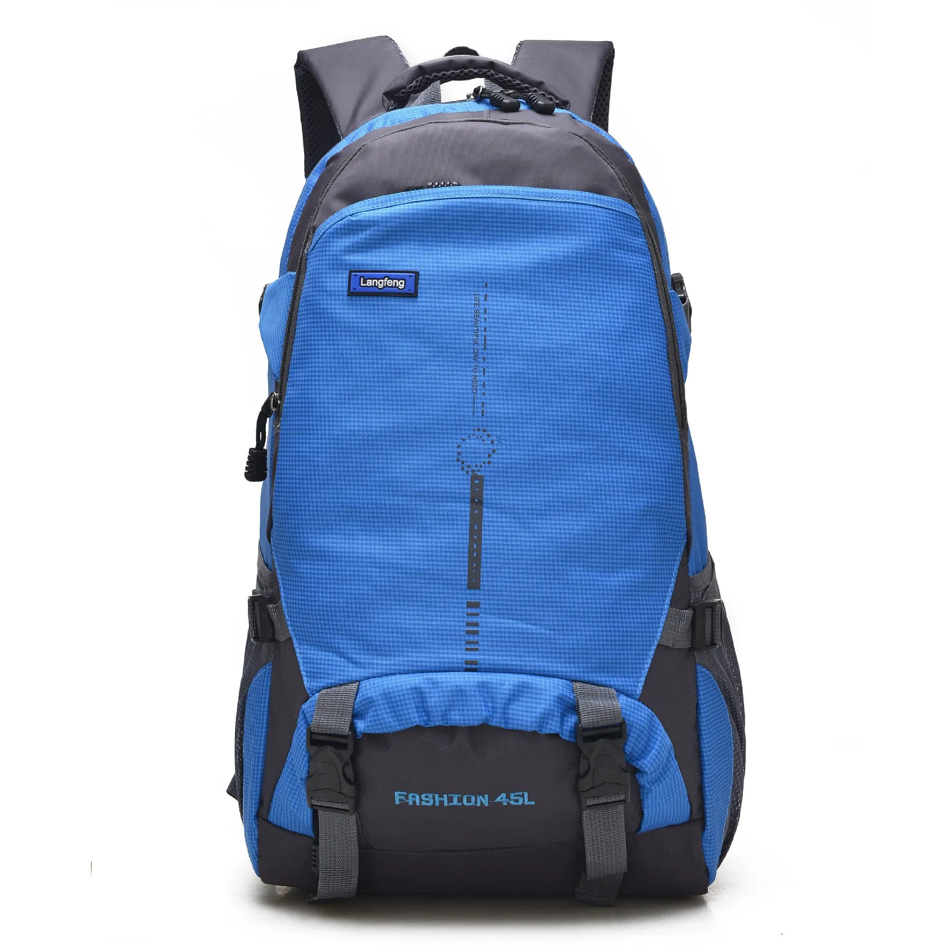 Wholesale 45l New Fashion Korean Style Outdoor Mountaineering Bag Men's Large Capacity Backpack Sports Waterproof Travel Backpack