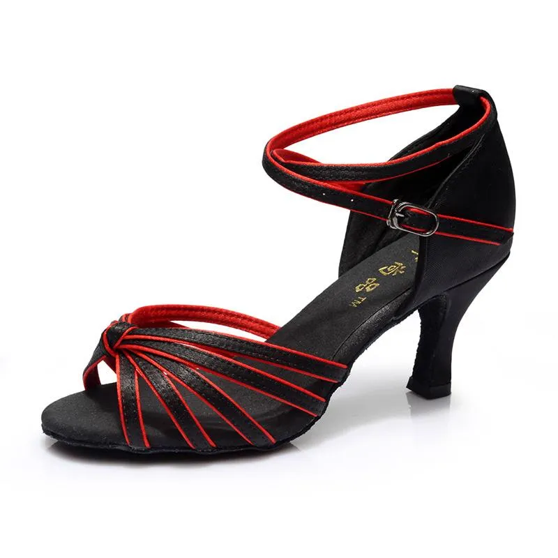 Women's Satin Customized Heel Ballroom Dance Shoes/Latin Dance Shoes