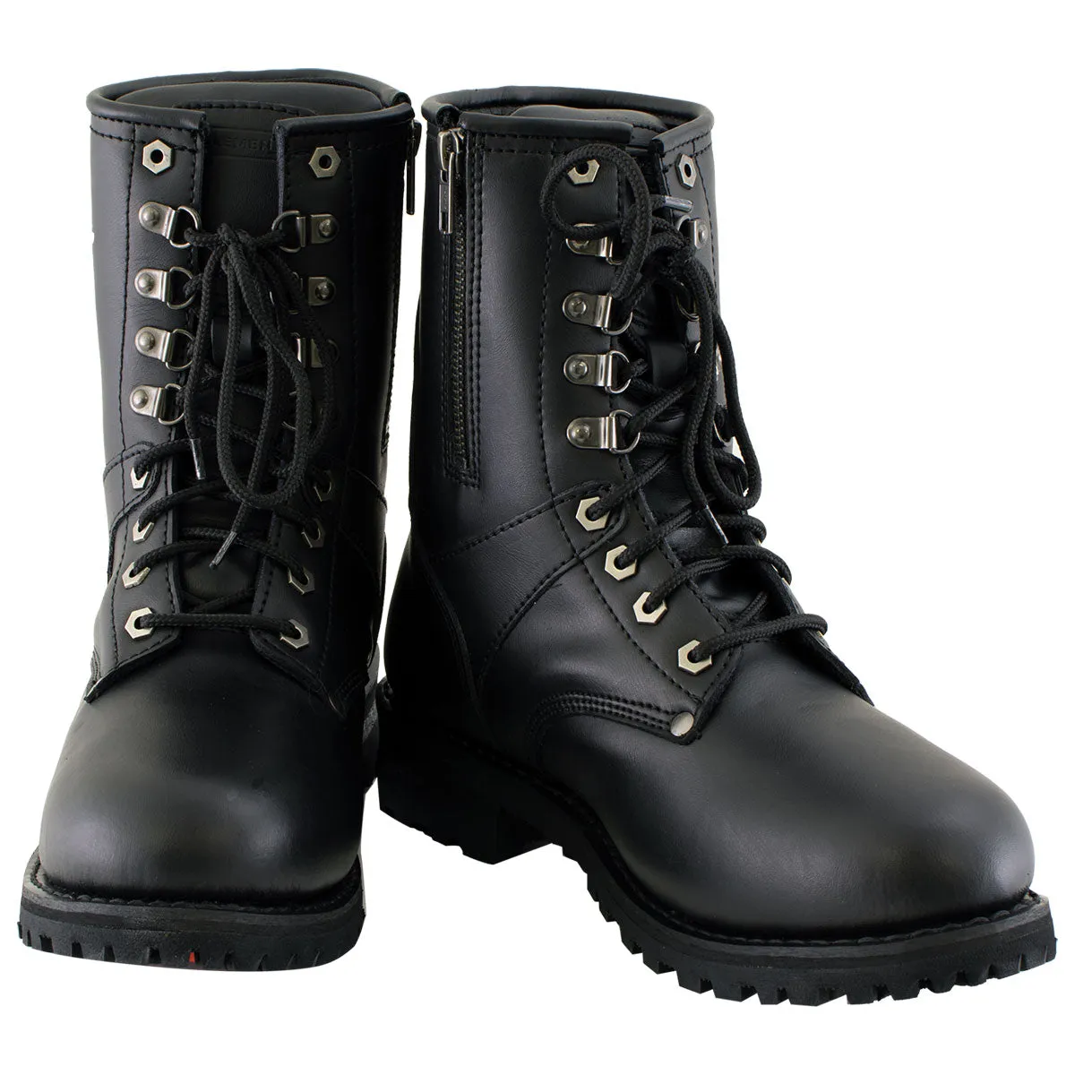 Xelement 1446 Men's Vigilant Black Leather Logger Boots with Inside